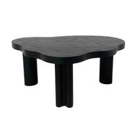 COUCHTISCH ORGANICA S Kompakt, Künstlerisch Und Natürlich Schwarz - Schwarz, Eichenholz/Holz (71/91/38cm) - Kaiser Möbel
