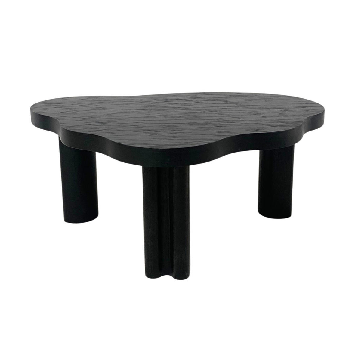 COUCHTISCH ORGANICA S Kompakt, Künstlerisch Und Natürlich Schwarz - Schwarz, Eichenholz/Holz (71/91/38cm) - Kaiser Möbel
