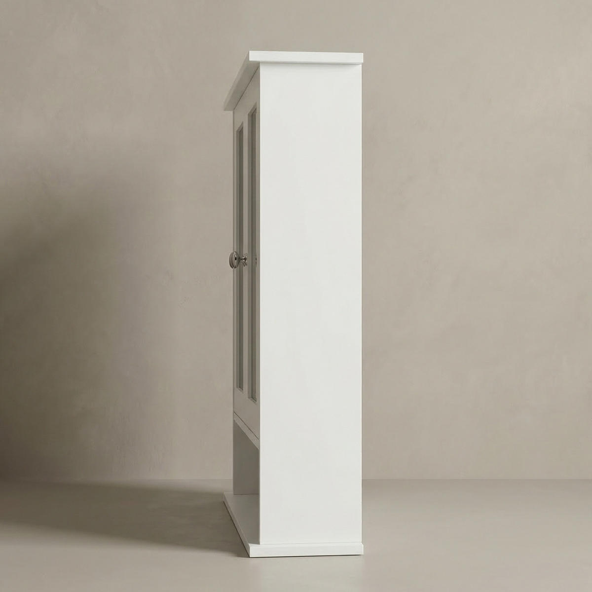 BADEZIMMERSCHRANK Luma Spiegel 56/13/58 cm - Weiß, Holzwerkstoff (56/58/13cm) - EDAXO