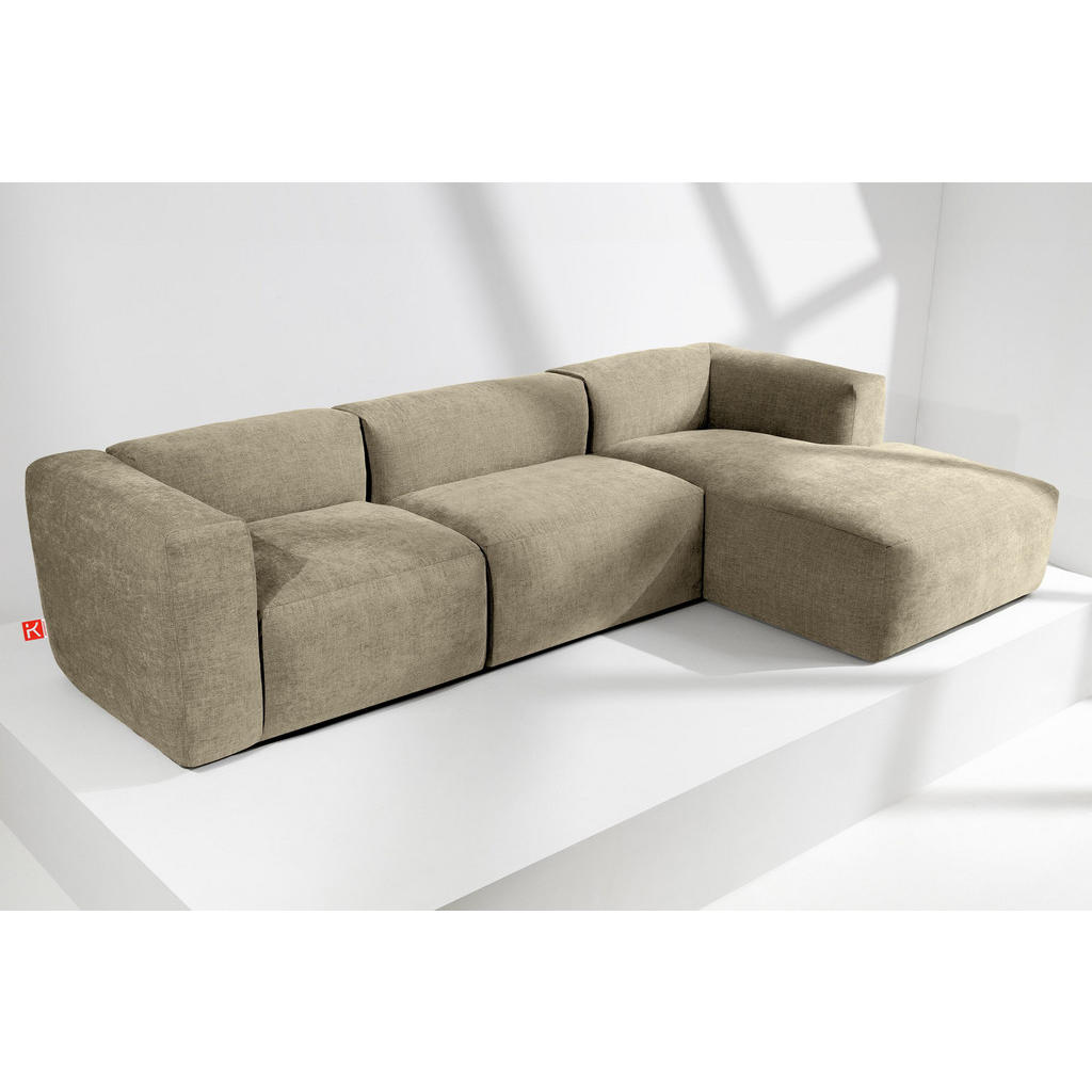 Thumbnail - Konsimo® Eckmodulsofa-Rechts, Sand, Textil, einzeln stellbar,Freiform, 297x180 cm, Wohnzimmer, Sofas & Couches, Wohnland...