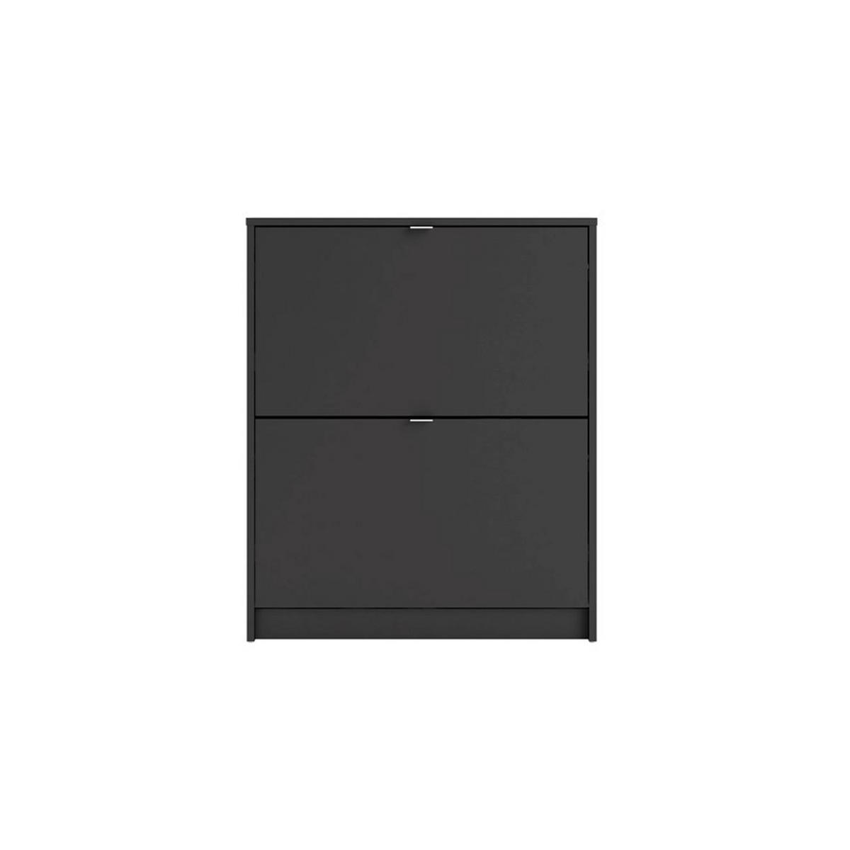 SCHUHSCHRANK, Shane, Schwarz, Spanplatte foliert, 70 x 24 x 85 cm - Schwarz, Holzwerkstoff (70/85/24cm) - ebuy24