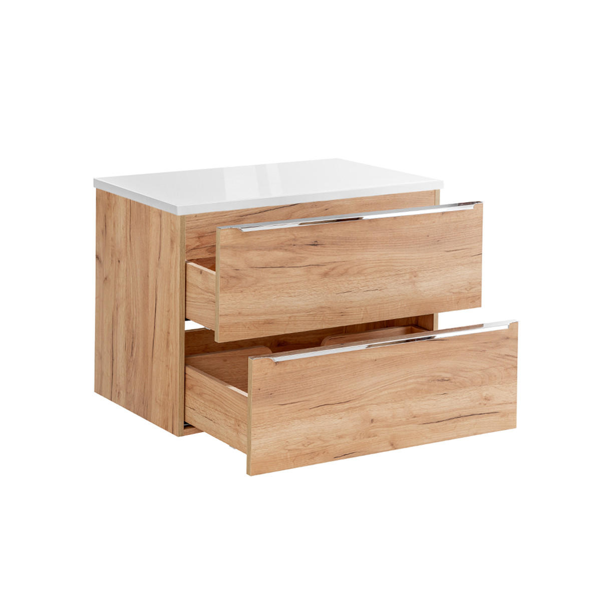 WASCHTISCHUNTERSCHRANK 80.4cm April Holz - Braun, Holzwerkstoff (80.4/59/46cm) - Petits-meubles