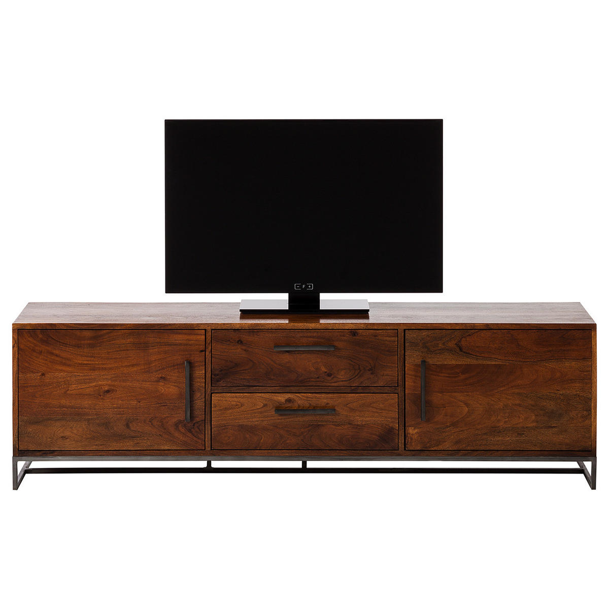 TV-LOWBOARD - Akazie massiv, Breite 175 cm - Akaziefarben, Holz (175/50/40cm) - home24