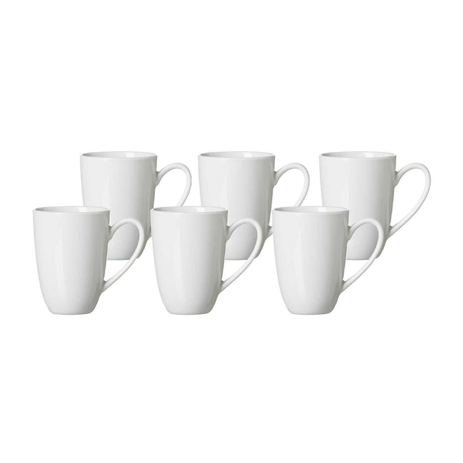 LATTE MACCHIATO-TASSEN Bianco weiß 330 ml 6er Set - Weiß, Keramik (0.33L) - Ritzenhoff Breker