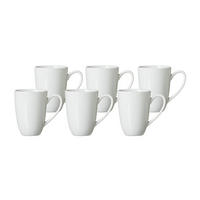 LATTE MACCHIATO-TASSEN Bianco weiß 330 ml 6er Set - Weiß, Keramik (0.33L) - Ritzenhoff Breker
