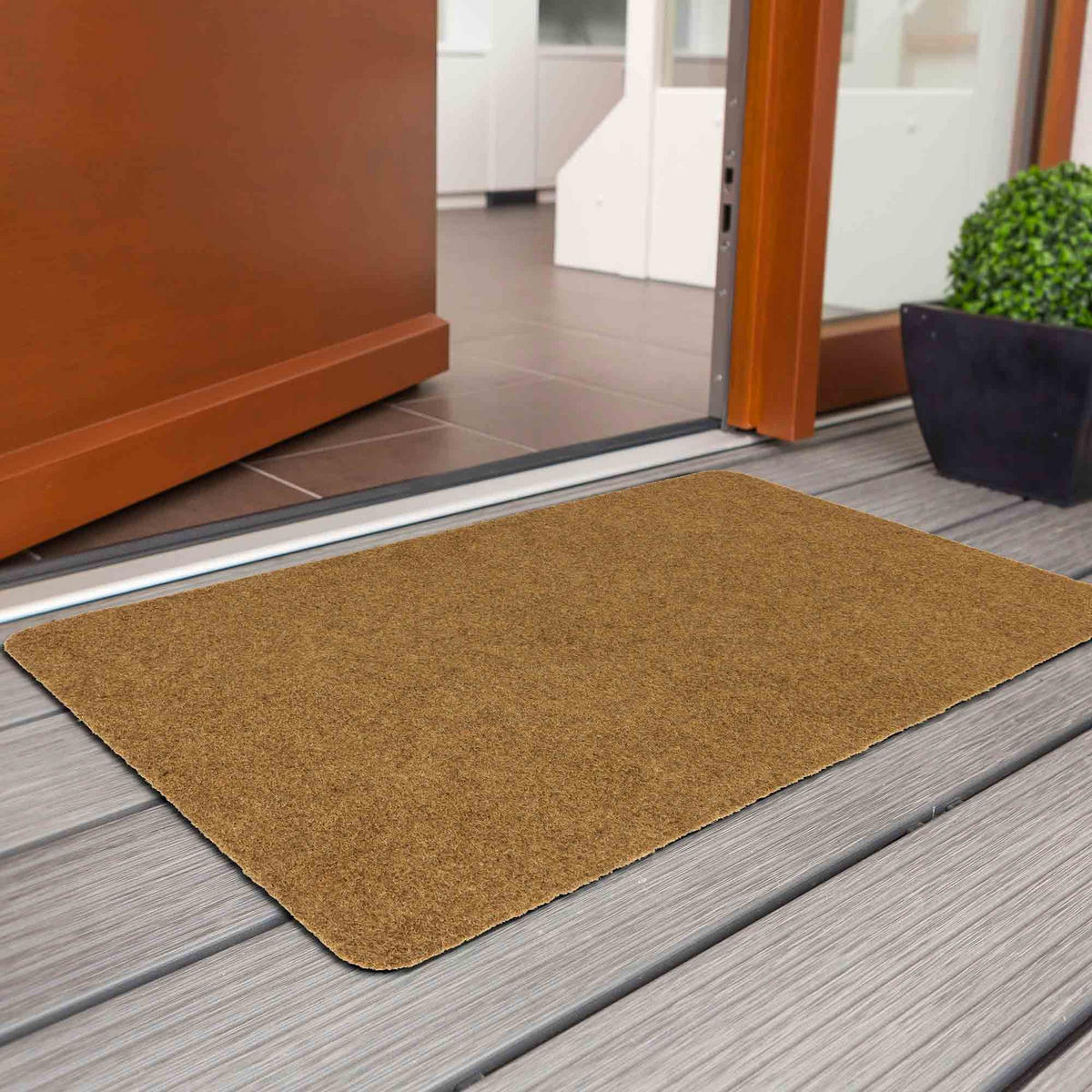 SCHMUTZFANGMATTE INDOOR UND OUTDOOR POWER RIB - Beige, Textil (40/60cm) - Astra