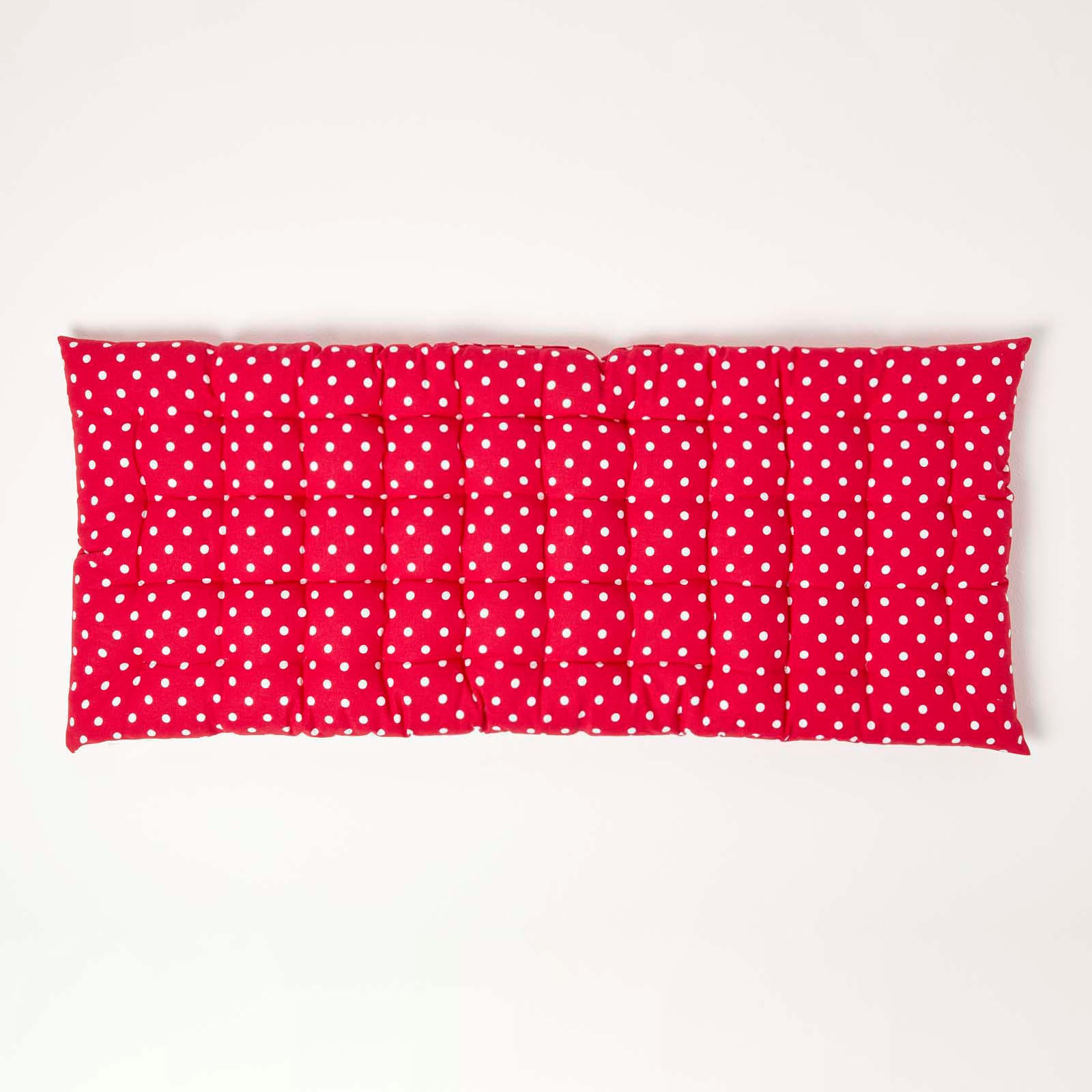 BANKAUFLAGE Polka Dots, 2-Sitzer 108/42/5 cm - Rot, Textil (108/42/5cm) - Homescapes