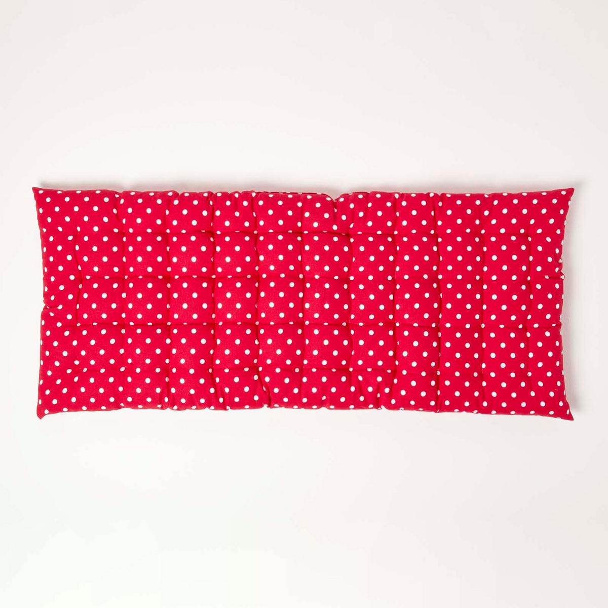 BANKAUFLAGE Polka Dots, 2-Sitzer 108/42/5 cm - Rot, Textil (108/42/5cm) - Homescapes