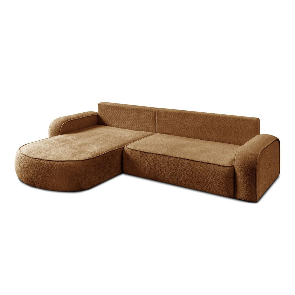 Thumbnail - Lookway Eckcouch, Cognac, Textil, 275x178 cm, Wohnzimmer, Sofas & Couches, Wohnlandschaften, Ecksofas