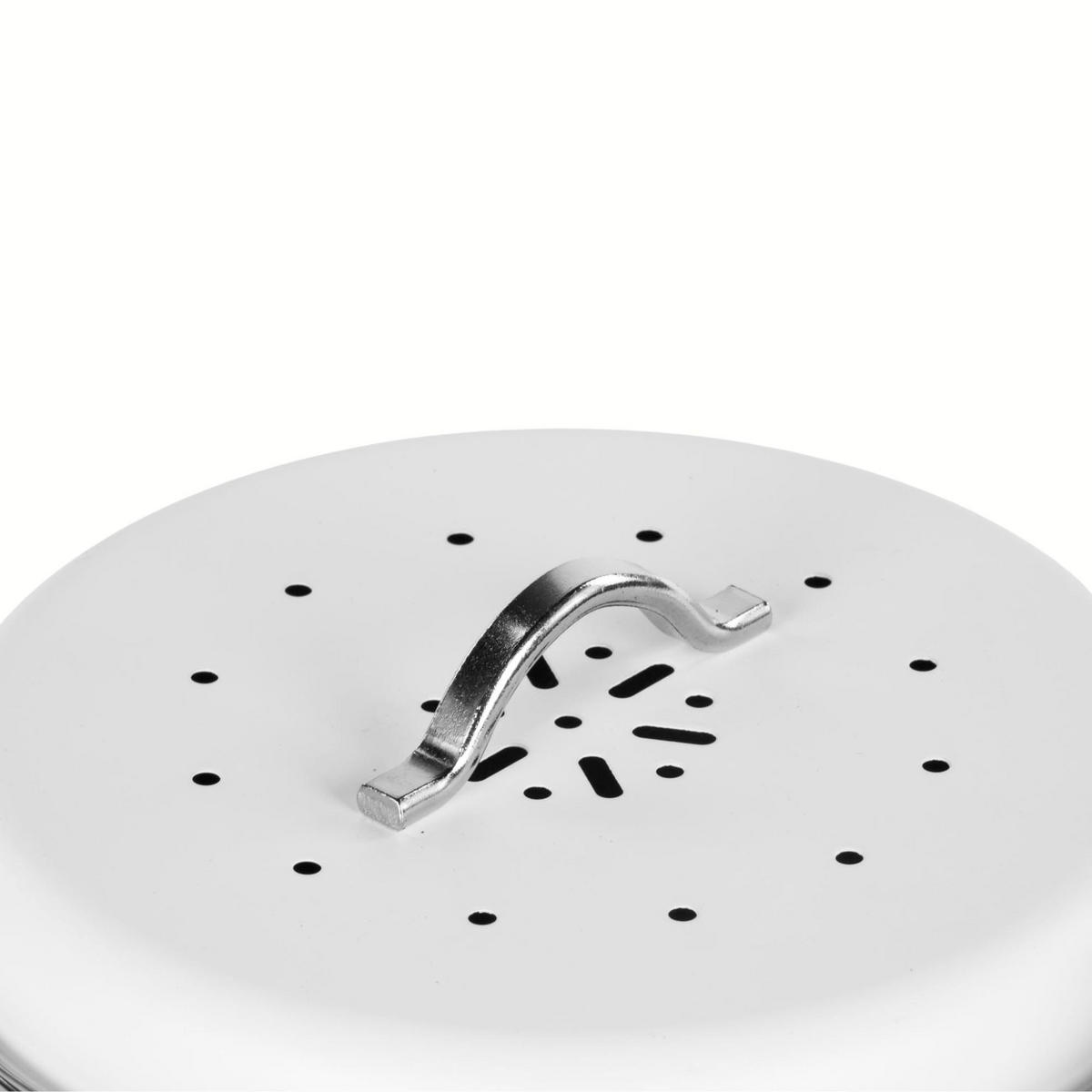 HEIMKOMPOSTER Metall 3,5 l - Weiß, Metall (19.5/21/21cm)