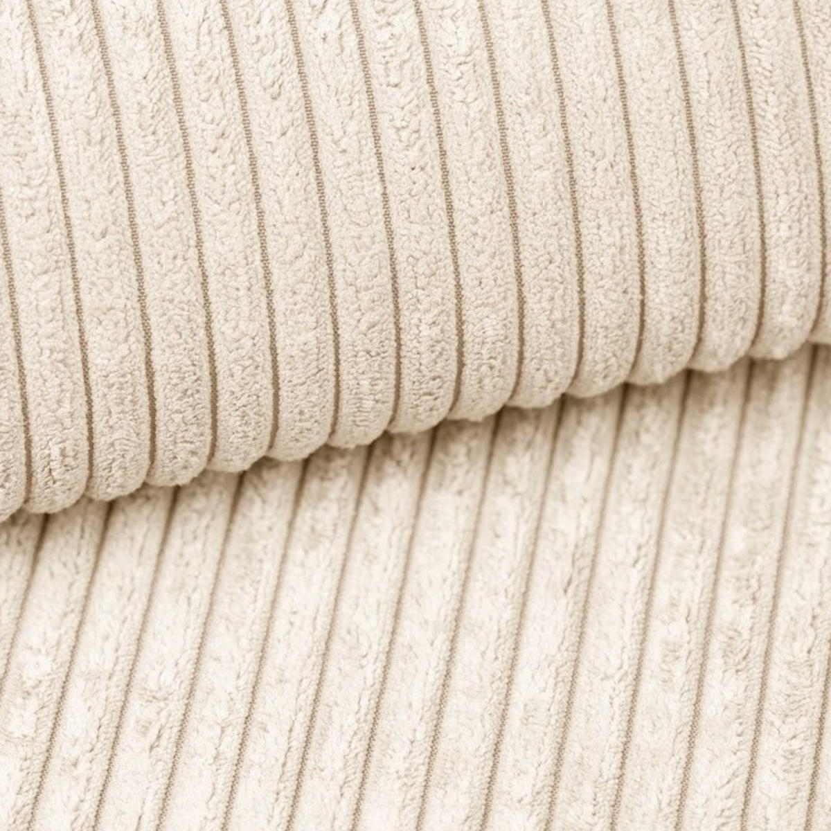 POLSTERBETT LUIS mit Kopfteil, 200 x 200 cm, Doppelbett mit Bettkasten und Lattenrost aus Metall, Cordstoff: Weiß - Weiß, Holz/Textil (200/200cm) - Agmat-Furniture