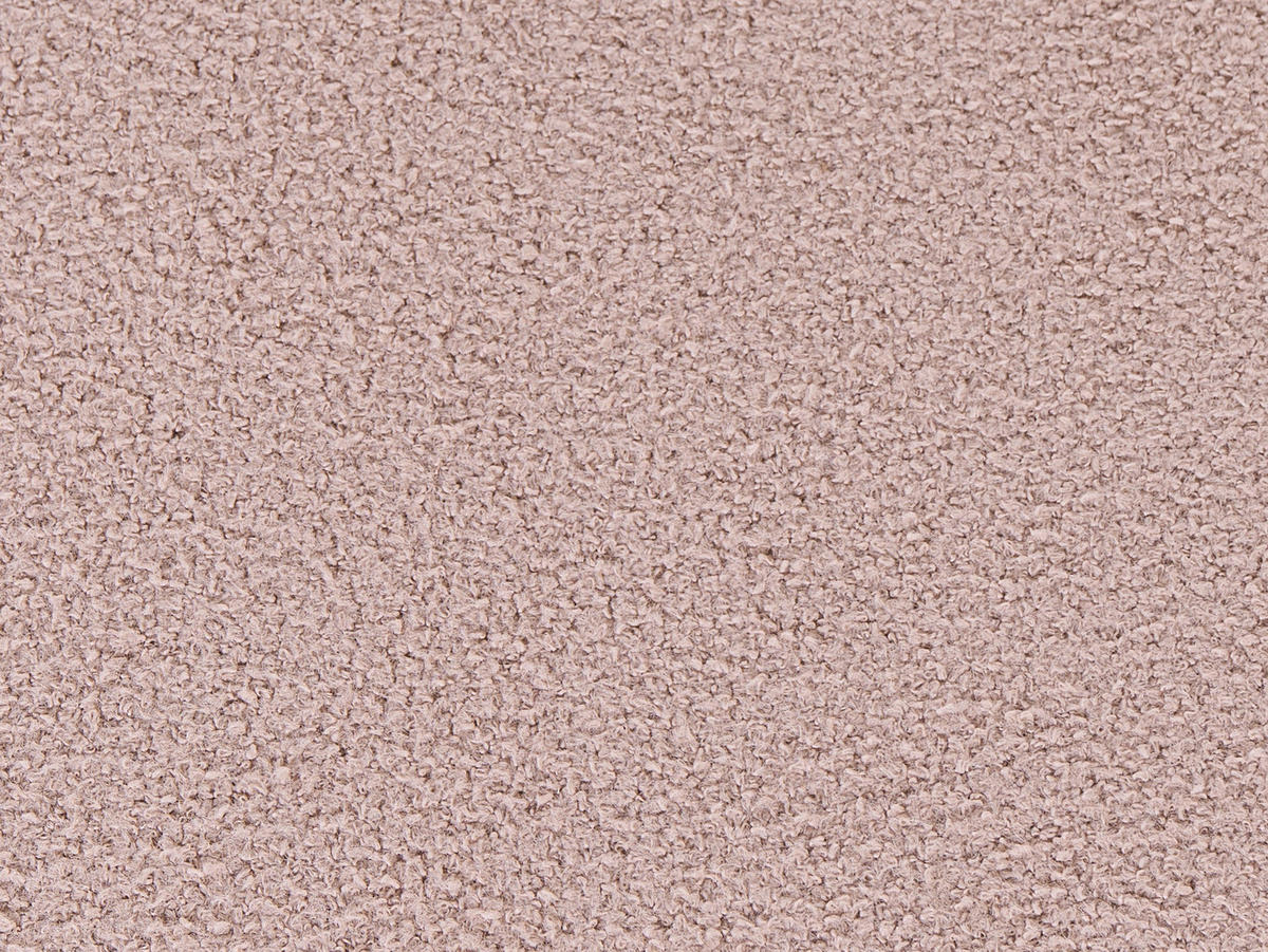 HOCKER Bouclé Beige Canby - Beige, Textil (43/38/43cm) - Beliani
