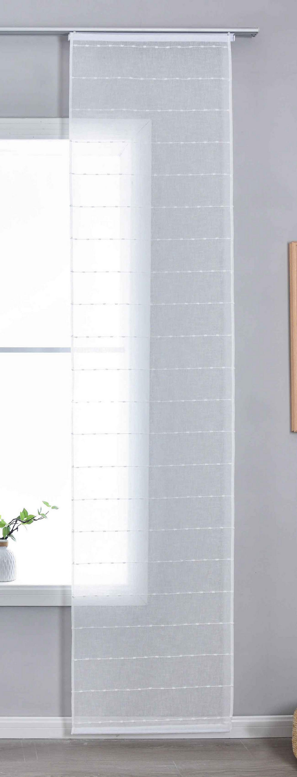 SCHIEBEVORHANG »Kassel« HxB 245x60 cm Natur - Naturfarben, Textil (60/245cm) - Gardinenbox