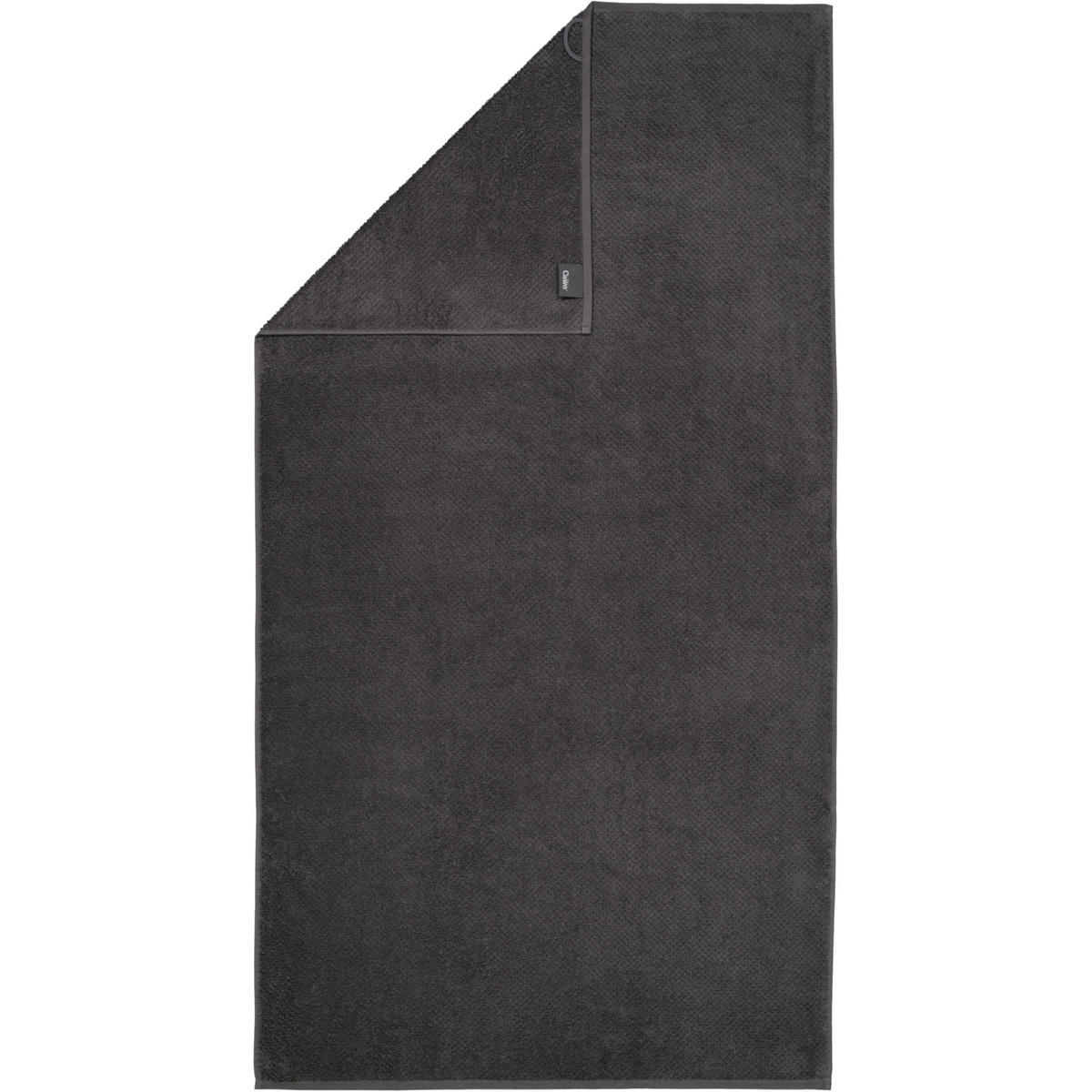 DUSCHTUCH PURE 6500 BASALT - 740 - Grau, Textil (80/150cm) - Cawoe