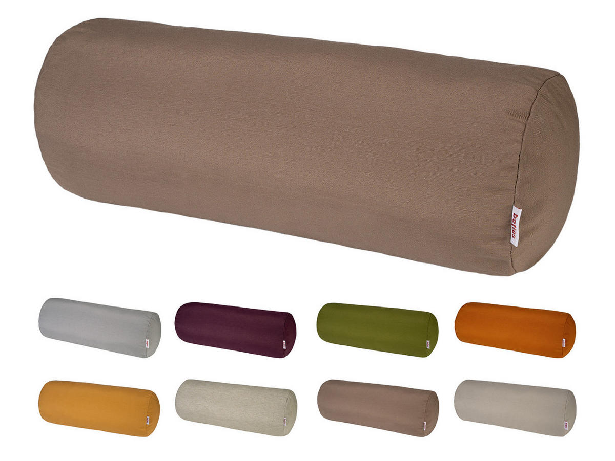 NACKENROLLENHÜLLE Wunschton deep-taupe 15/40 cm - Braun, Textil (15/40cm) - beties Heimtextil