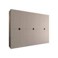 DREHTÜRENSCHRANK Espresso 270 cm - Kaschmir/Schwarz, Holzwerkstoff/Kunststoff (270/203/50cm) - MIRJAN24
