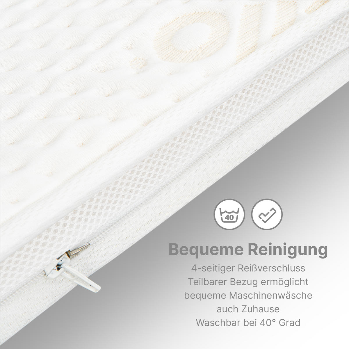 BOXSPRINGBETT Madison 3 creme 200/200 H2/H3 mit TV-Lift - Creme, Textil (200/200cm) - wonello