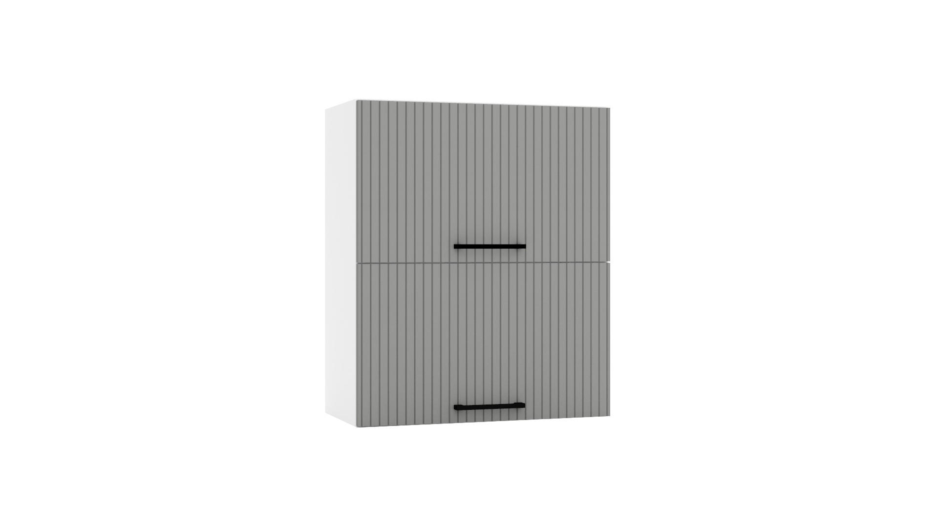 HÄNGESCHRANK - W60GRF/2 ( S2100/77 ) - KATE - Hochwertige Küchen Optik - Weiß/Grau, Holz/Metall (60/72/30cm) - ROYAL24_MARKT