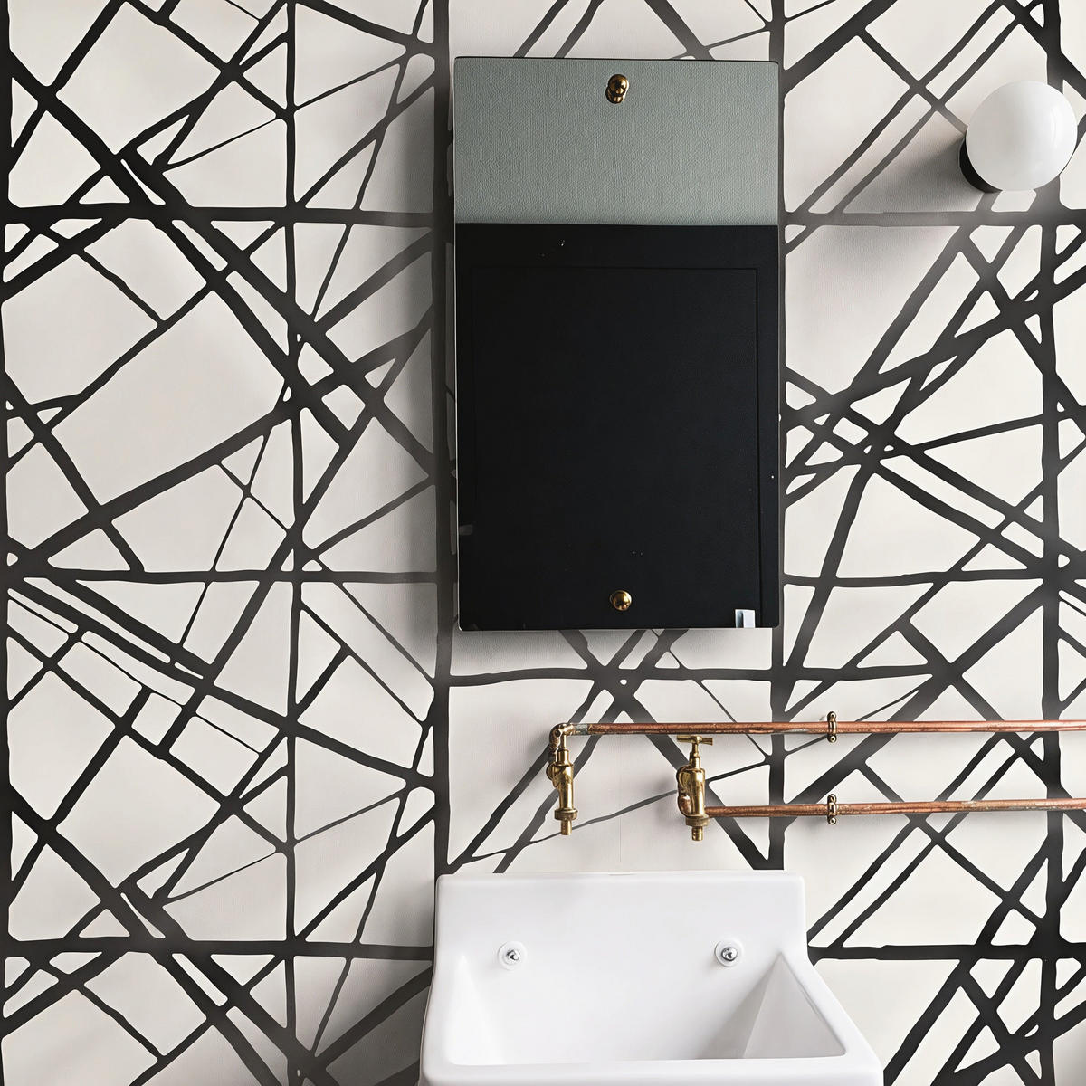 TAPETE Modern aus echtem Papier, 200x280cm, 8 Bögen - Weiß, Papier (200/280cm) - WALLPAPERS4BEGINNERS
