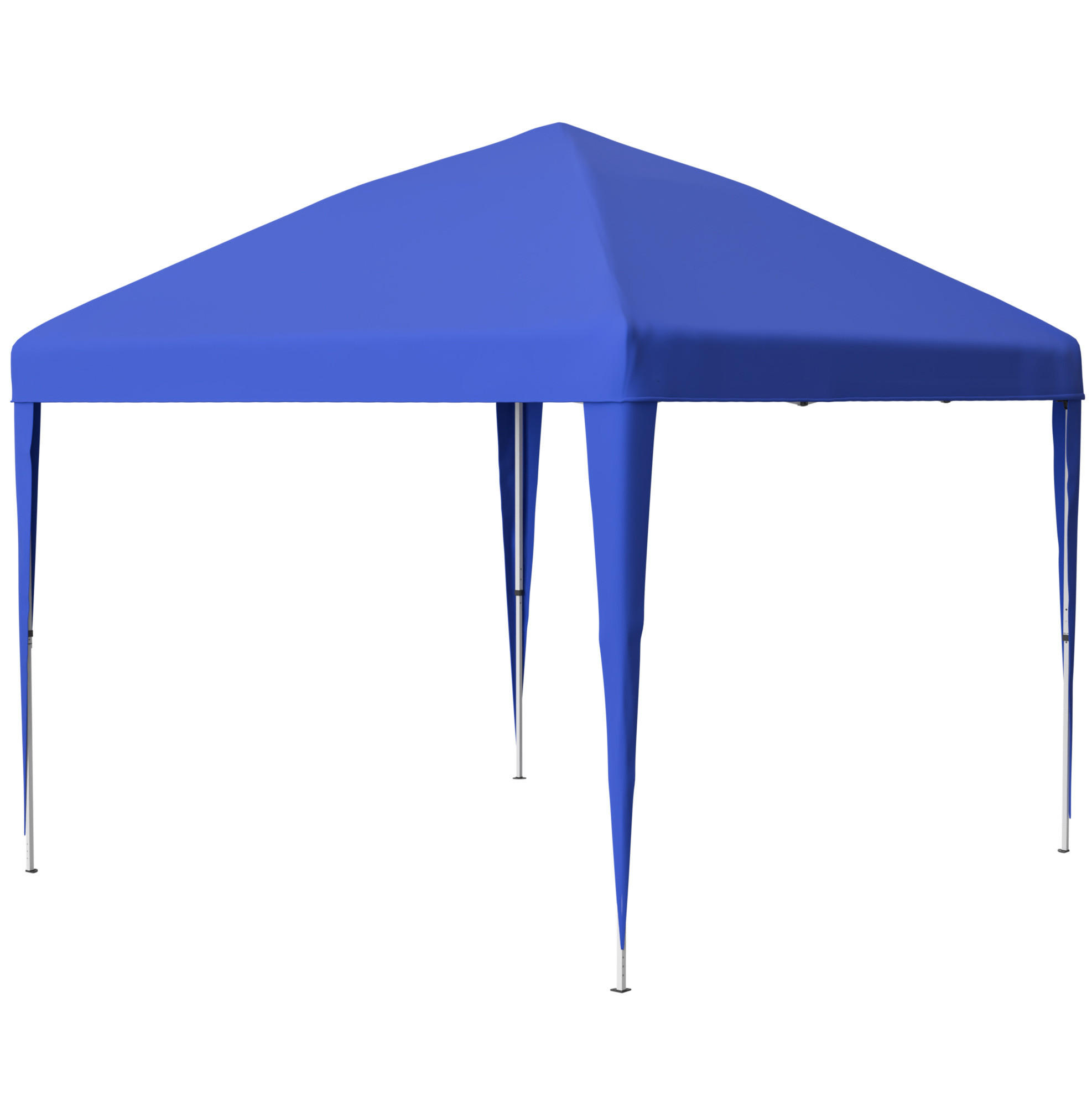 PAVILLON 313/313 cm höhenverstellbar, faltbar mit wasserabweisendem UV-Schutzdach und Tragetasche, Blau - Blau, Kunststoff (313/260/313cm) - Redom