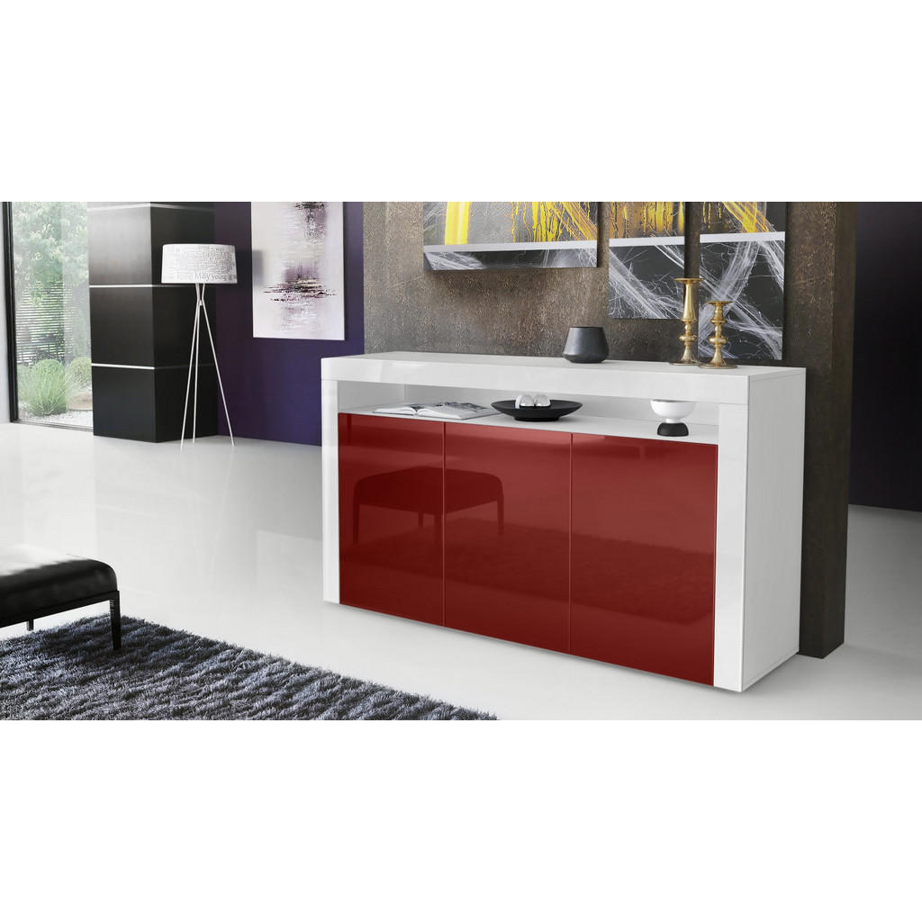 Thumbnail - Vladon Sideboard, Bordeaux, Holzwerkstoff, 155x92x40 cm, Wohnzimmer, Kommoden & Sideboards, Sideboards