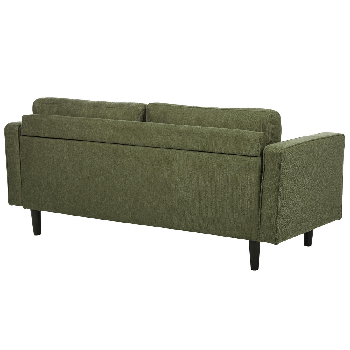 SOFA-SET 6-sitzer dunkelgrün Nurmo - Dunkelbraun/Grün, Textil (74/74/177cm) - Beliani
