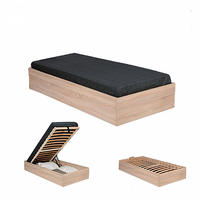 BETT BILBAO mit Lattenrost 90x200 - Eiche Hell Dekor - Sonoma Eiche, Holzwerkstoff (90/200cm) - Weber Industries