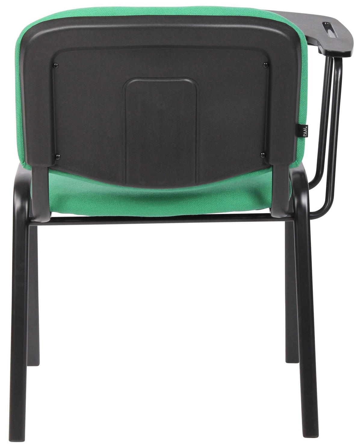 BESUCHERSTUHL 4er Set Stoff grün - Schwarz/Grün, Textil/Metall (53/81/71cm) - CLP