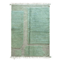BERBERTEPPICH grafisch Struktur 207x 289 cm - Blau, Naturmaterialien (207/289cm) - AFK Living