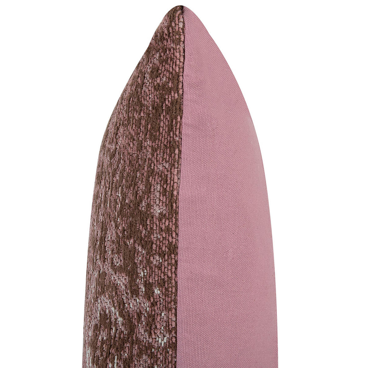 DEKOKISSEN 2er-Set Rosa 45/45 cm Vakayar - Pink, Naturmaterialien/Textil (45/45cm) - Beliani