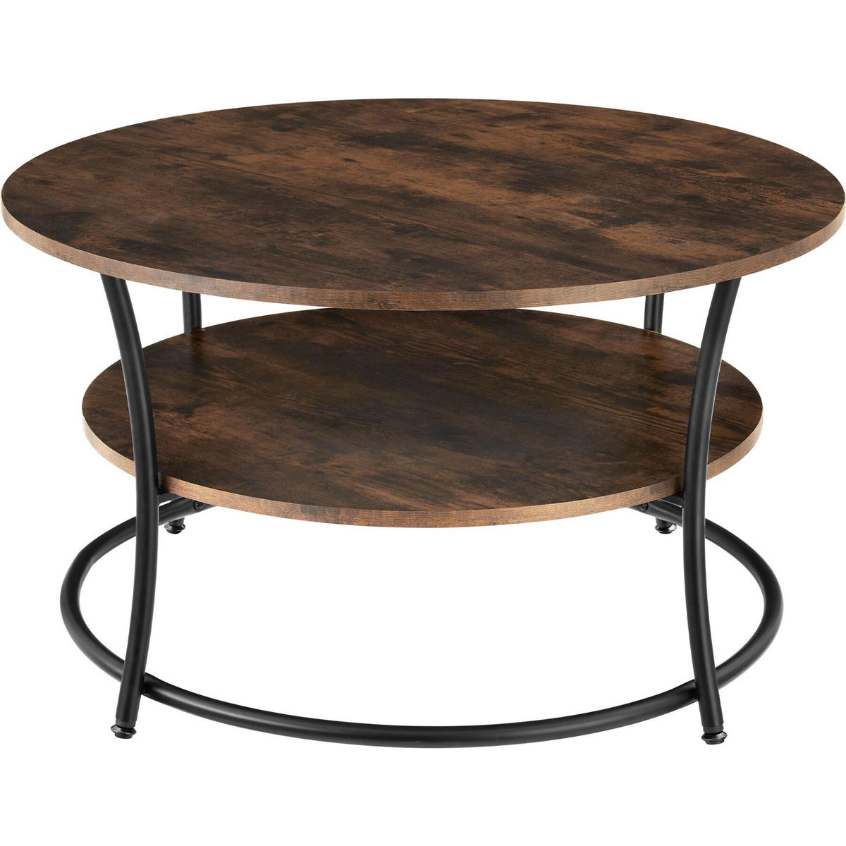 COUCHTISCH Cromford, 80 x 46 cm, Industrial Holz dunkel, rustikal - Rostfarben, Holzwerkstoff (80/80/46cm) - tectake