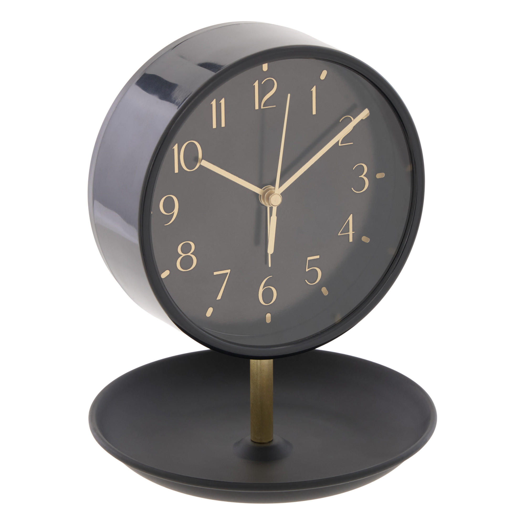 WECKER Dany 14/14/17,3 cm - Schwarz, Kunststoff (14/17.3/14cm) - Atmosphera Createur d´interieur