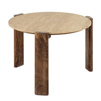 COUCHTISCH GATSBY Mango rund Braun 70cm - Braun, Holz/Stein (70/70/45cm) - riess-ambiente