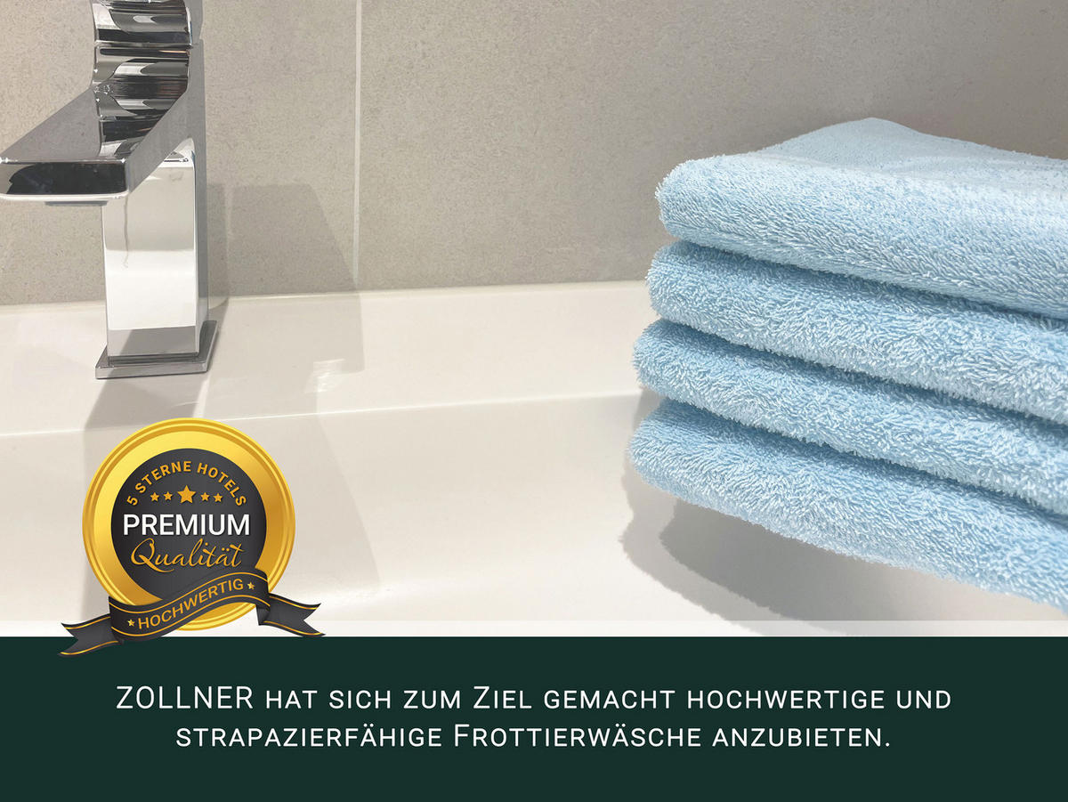 HANDTÜCHER, 6er-Set, 50x100 cm, 100% Baumwolle, Blau - Hellblau, Textil (50/100cm) - Zollner