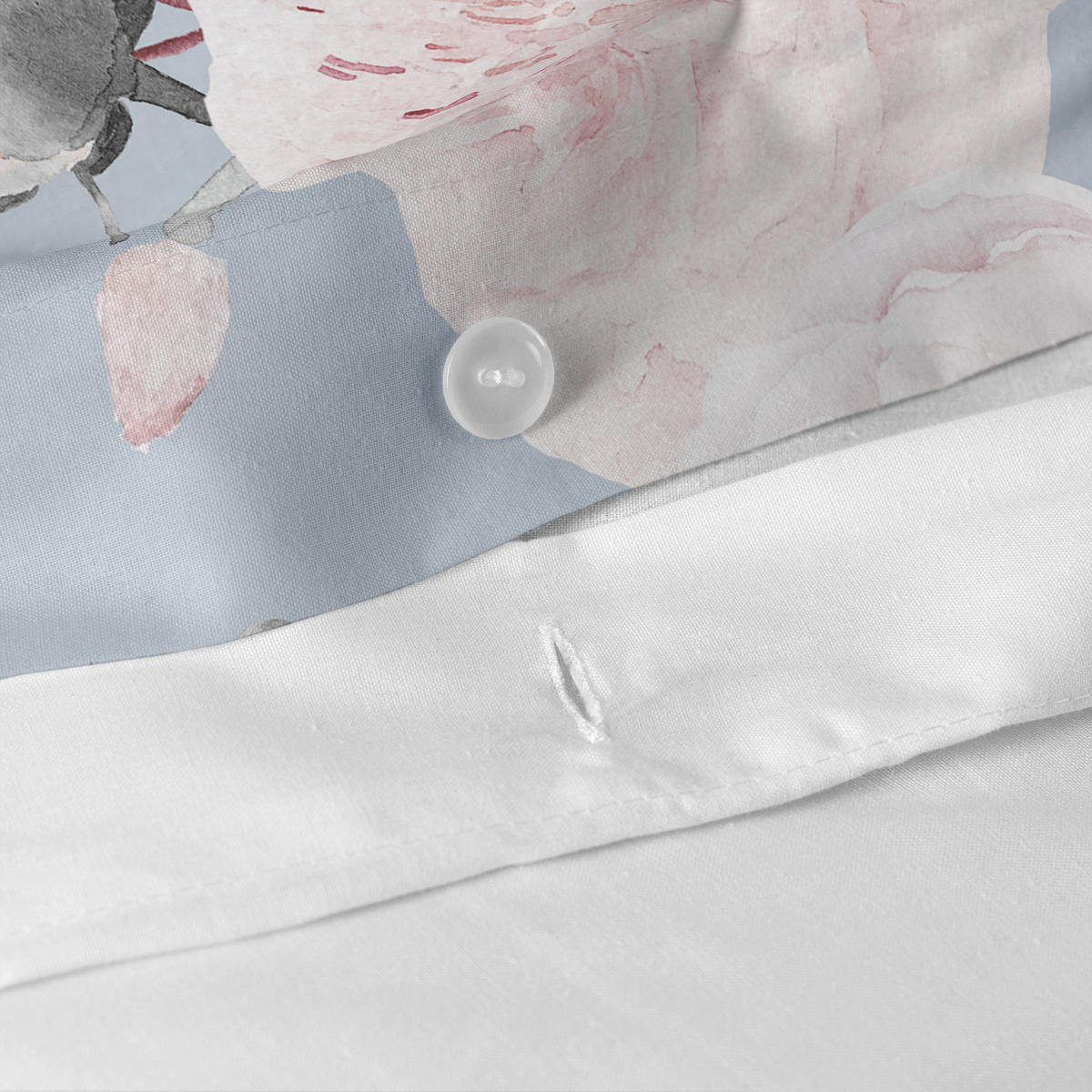 BETTBEZUG soft bouquet 200x200 cm (komfortgrösse) mehrfarbig - Multicolor, Textil (200/200cm) - Happy Friday