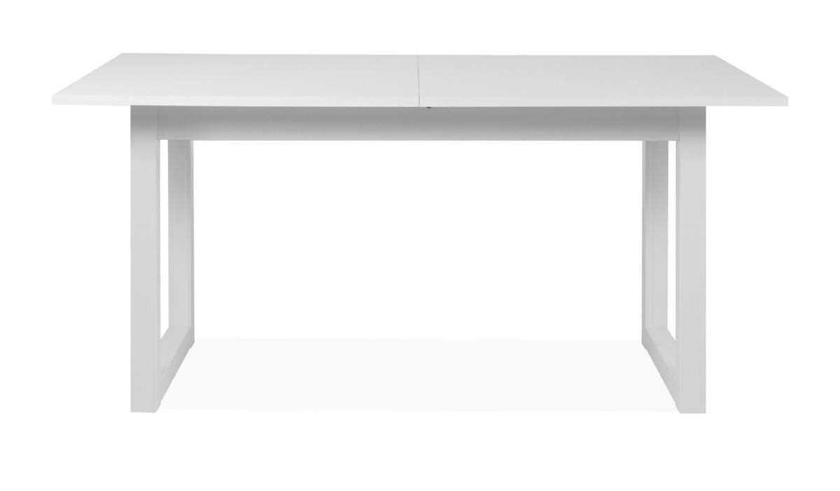 ESSTISCH weiß, 160 - 200 cm ausziehbar, Küchentisch bis 8 Personen - Weiß, Holzwerkstoff (90/160/75cm) - Furn.Design