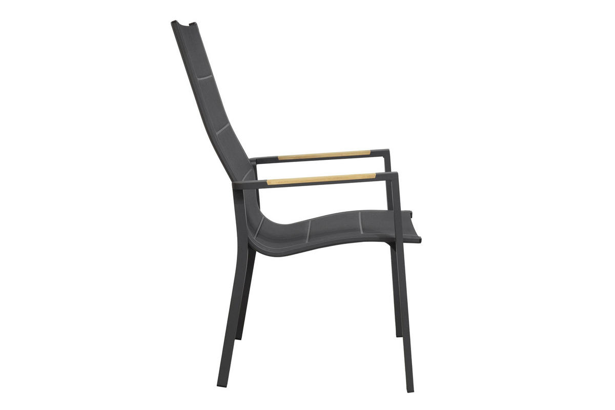 STAPELSTUHL New Jersey 68x57x108 cm, Metall, Anthrazit - Anthrazit, Metall (68/108/57cm) - dasmöbelwerk