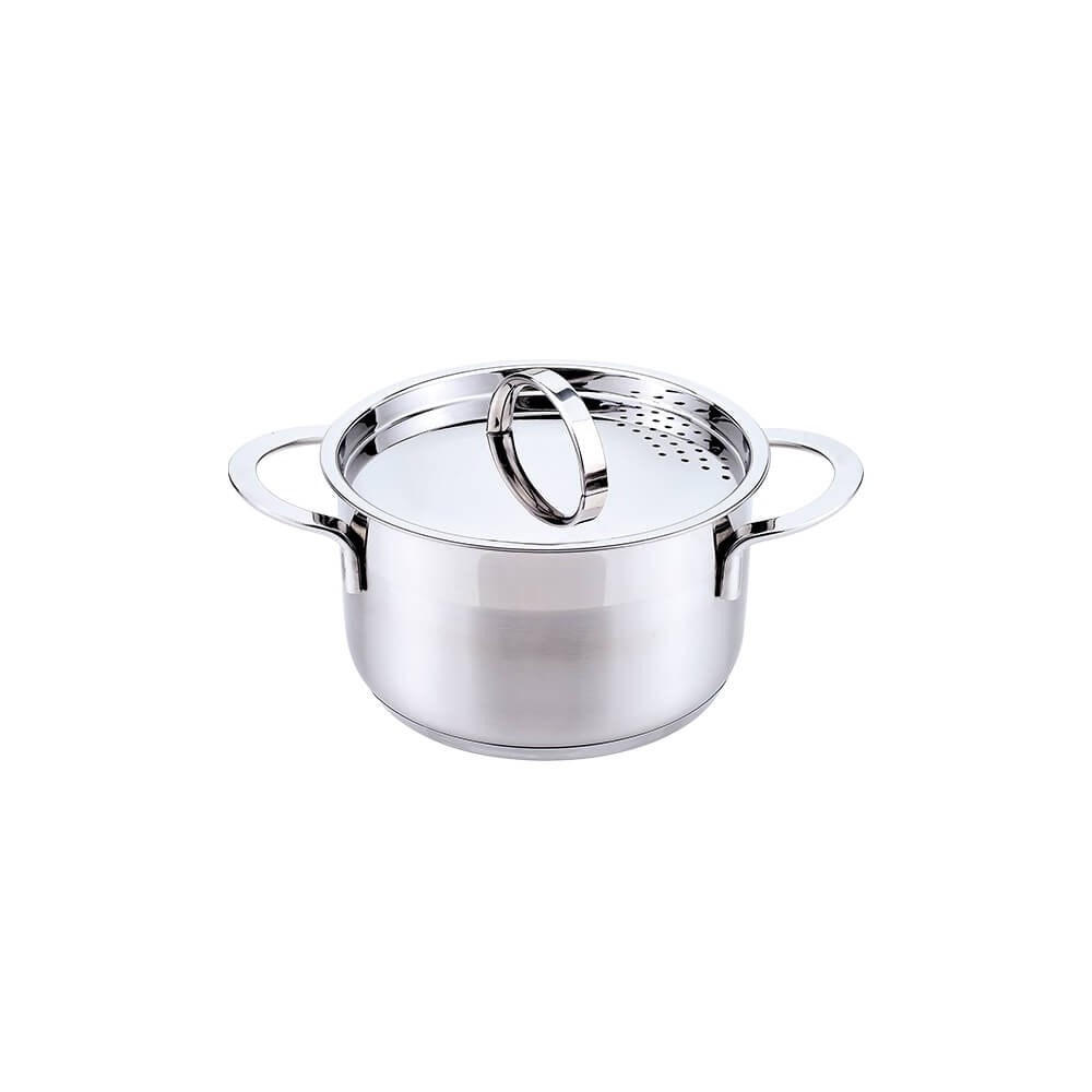 TOPF Silber 26/16/10 cm MR351116 - Silberfarben, Metall (16cm) - Maestro 