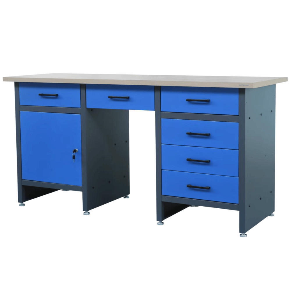 Jan Nowak Werkbank Anthrazit 170x85x60 cm