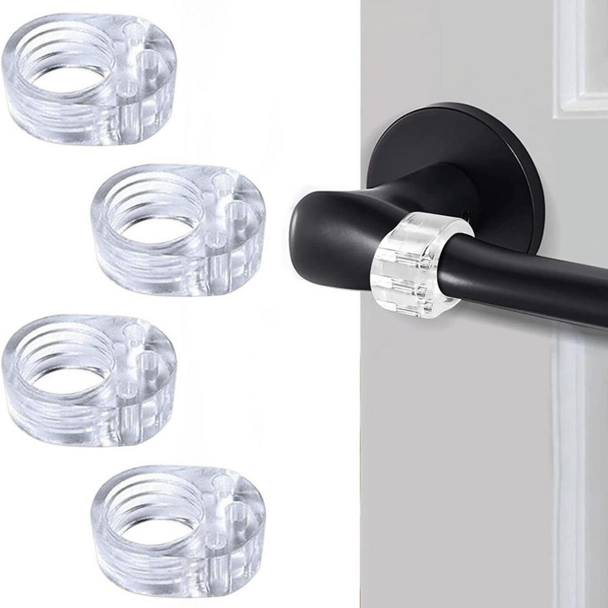 MÖBELGRIFF 12er-Set - Transparent, Kunststoff (2.5/1.4/3.2cm)