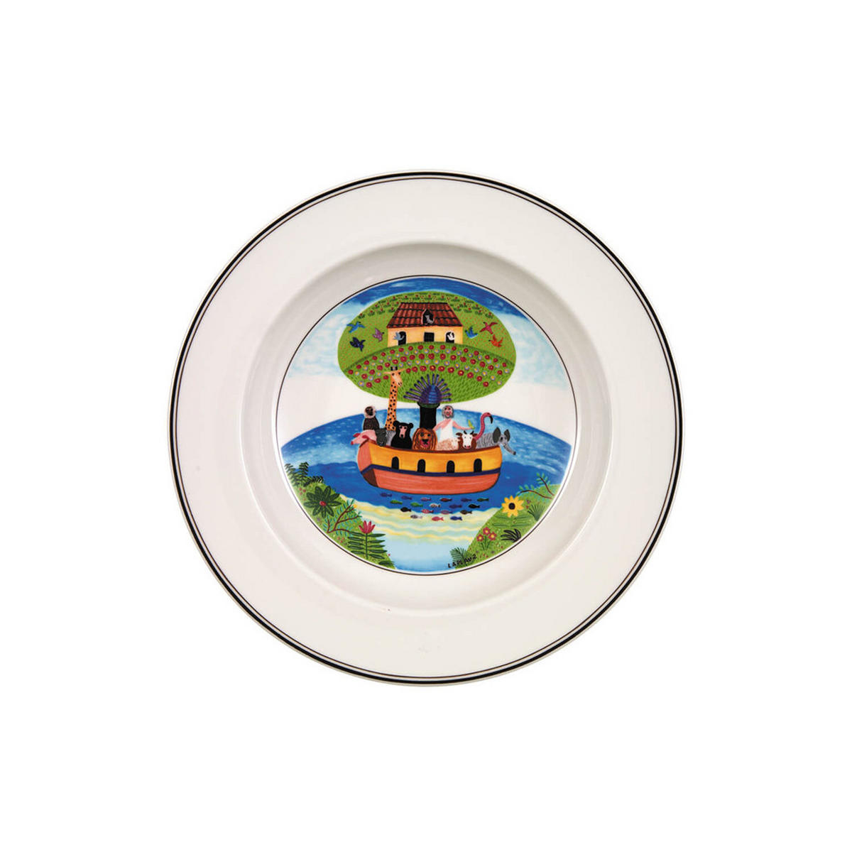 SUPPENTELLER ARCHE NOAH Design Naif bunt ø 21 cm - Multicolor, Keramik (21cm) - Villeroy & Boch