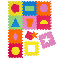 SPIELMATTE ab Null 90 cm Baby Puzzlematte Formen - Multicolor, Kunststoff (30/30cm) - Littletom