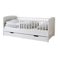 KINDERBETT 140x70 cm mit Matratze & Schublade in weiß - Weiß, Holz (70/140cm) - Kids Collective