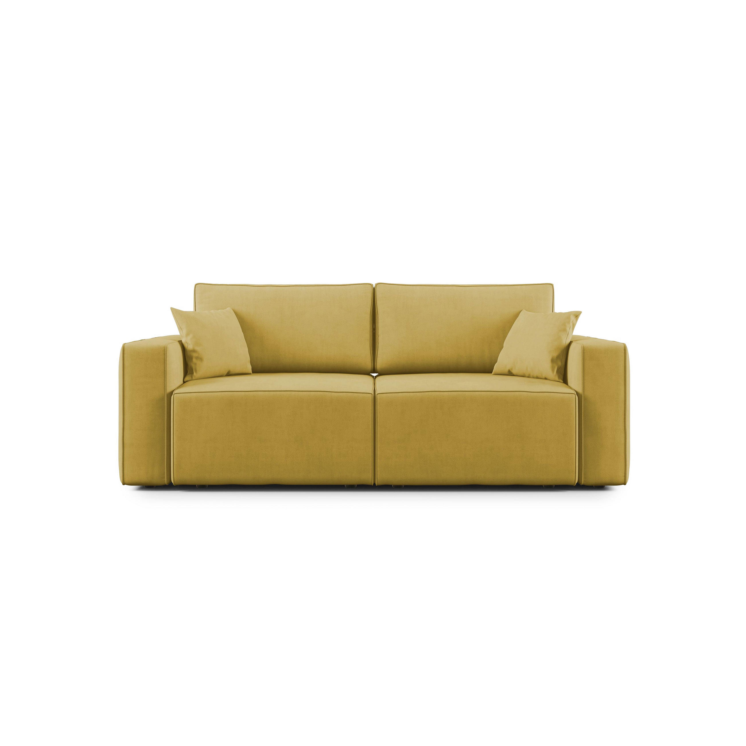 LINEARSOFA Morfeo - Gelb, Textil (215/86/99cm) - Divani.store
