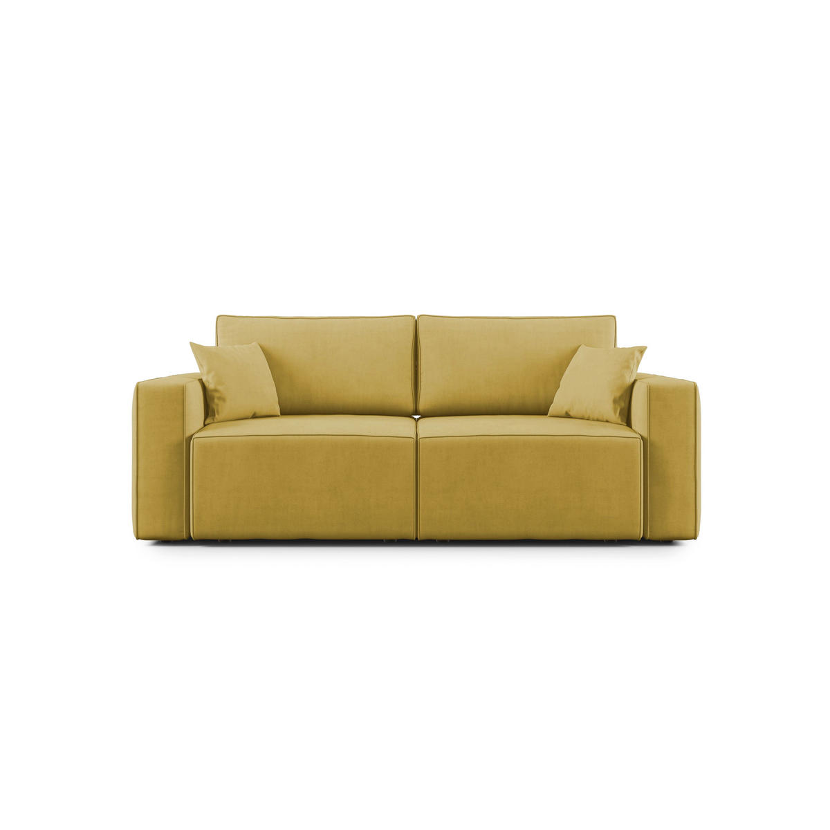 LINEARSOFA Morfeo - Gelb, Textil (215/86/99cm) - Divani.store