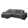 ECKSOFA Ottomane links/rechts ENIL-L 290x175x84 Dunkelgrau Cord - Dunkelgrau, Holzwerkstoff/Kunststoff (290/175cm) - ALTDECOR
