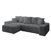 ECKSOFA Ottomane links/rechts ENIL-L 290x175x84 Dunkelgrau Cord - Dunkelgrau, Holzwerkstoff/Kunststoff (290/175cm) - ALTDECOR