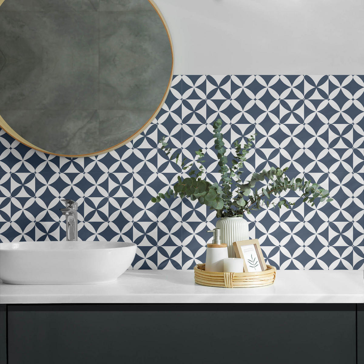 WANDPANEEL 6x 60x30 cm selbstklebend Stravelle - Alufarben, Kunststoff (30/1.6/60cm) - Wallfluent