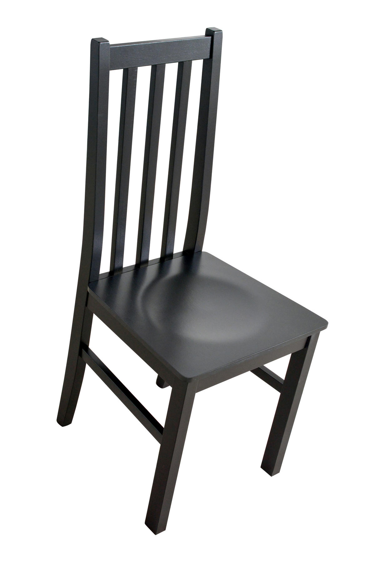STUHL 2er Set BOS 10 D, schwarz - Schwarz, Holz (43/94/40cm) - Leaf Design