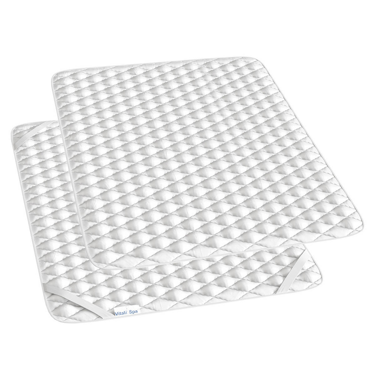 MATRATZENSCHONER Weiß 160 x 200 cm - Weiß, Textil - VitaliSpa